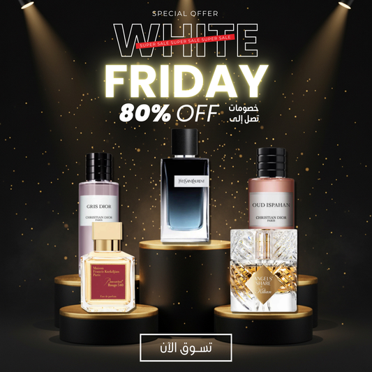 الخصم الأكبر على عطور الملوك: 80% OFF في White Friday على إصدارات Dior Privee و Kilian