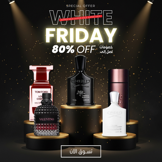 الخصم الأكبر على عطور النخبة! وفّر 80% في White Friday على إصدارات Creed و Tom Ford الحصرية